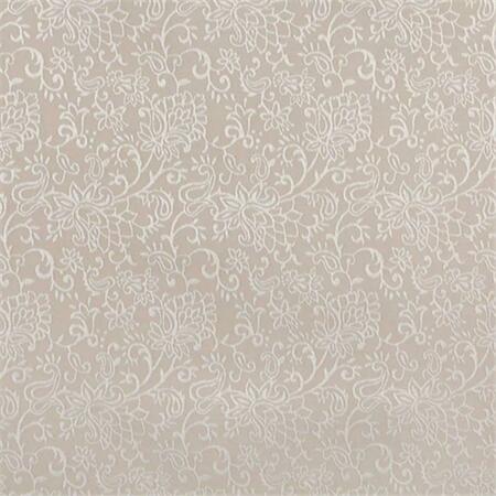 DESIGNER FABRICS 54 in. Wide Beige- Contemporary Floral Jacquard Woven Upholstery Fabric B605